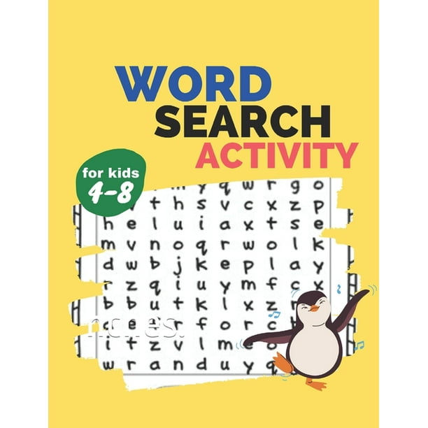 word search activity for kids 4 8 activity work book game for kids age 4 8 easy large print word search puzzles contains animals word search sports word search jobs word search hidden