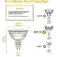 thumbnail image 2 of Halogen Light Bulbs, Mr16 Spot Light Bulb, 12v 20w Light Bulb, Gu5.3 Light Bulb Dimmable Mr16 Light Bulb, 2 Pin Halogen Light Bulbs Warm White 2700k, 2 of 5