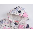 thumbnail image 3 of Hicidod Baby Jackets Hooded Long Sleeve Zip Up Windproof Thin Coats Cute Cartoon Print Casual Fall Spring Windbreaker, 3 of 7