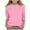 Pink, variant on YLSDY 3/4 Length Sleeve Big Girls Tops Knit Crewneck Loose Fit Cute Shirts Pit Striped Casual Workout Three Quarter Blouses Black 160