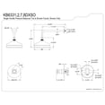 thumbnail image 2 of Kingston Brass KB6338DXSO Concord Single-Handle Pressure Balanced Shower Faucet, Brushed Nickel, 2 of 4