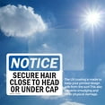 thumbnail image 6 of (2 Pack) Secure Hair Close To Head Or Under Cap OSHA Notice Sign, 6 of 7