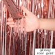 thumbnail image 1 of Cortina de lámina metálica de oro rosa para franja de oropel, decoración de fiesta de cumpleaños, accesorios para fotos, telón de fondo de fotografía para boda, 1-4M, 1 of 4