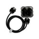 thumbnail image 2 of Funda protectora para cable de carga, accesorios para cable de datos, cable de datos USB-C con dibujos animados Lazo Nudo Negro, 2 of 9