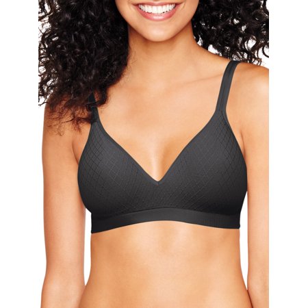 

Hanes Ultimate Perfect Coverage Women s Wireless T-Shirt Bra Black DEsprit S