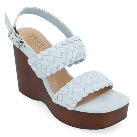 

Journee Collection Womens Ayvee Tru Comfort Foam Buckle Platform Wedge Sandals