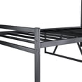 thumbnail image 6 of Twin Size Bed Frame, Metal Platform Bed w/Headboard, Large Under Bed Storage Space, No Box Spring Needed, 6 of 10