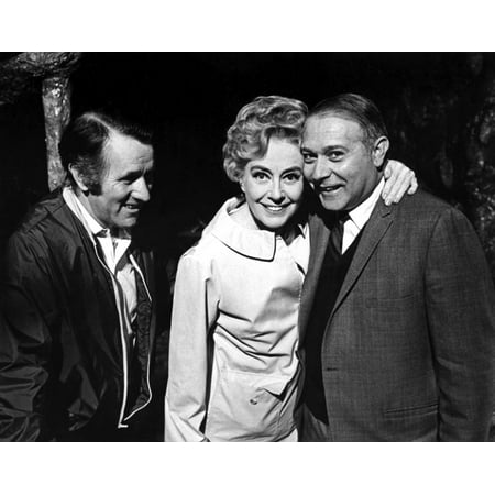 - Joan Crawford and Herman Cohen on the set of Trog Photo Print