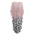 thumbnail image 5 of Xoenoiee Leopard Glitter Print Kaftan Dresses for Women Plus Size V Neck Caftans Long Batwing Sleeve Beach Cover Up High-Slit Summer Mumu Dresses, 5 of 7