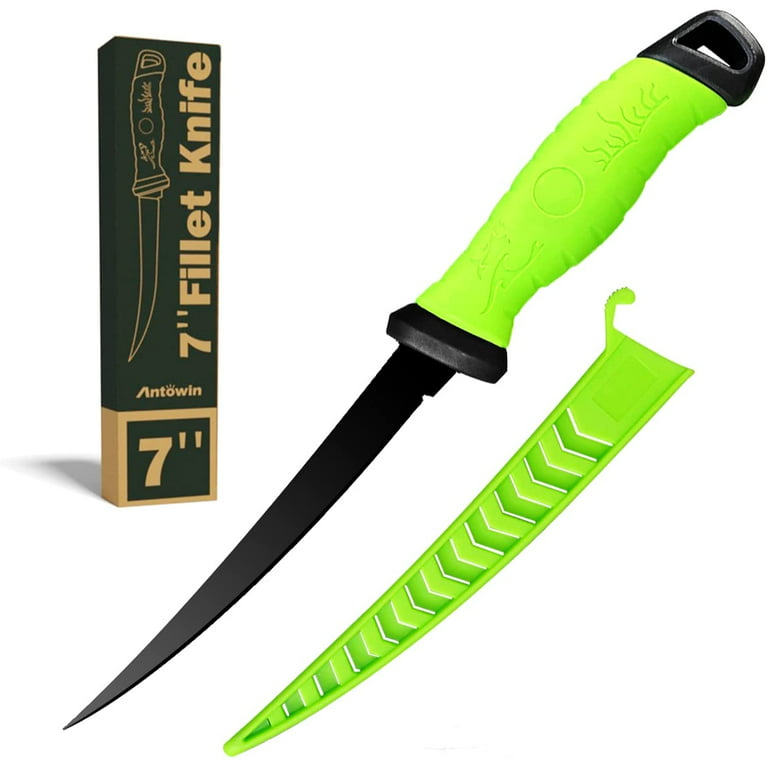 Fillet Bait Knife, Stainless-Steel Blade 5 6 7 8 9 inch