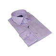 thumbnail image 4 of Men 100% Sateen Cotton Shirt Manschett Quesste Turkey Slim Fit 4010-06 Lilac, 4 of 6