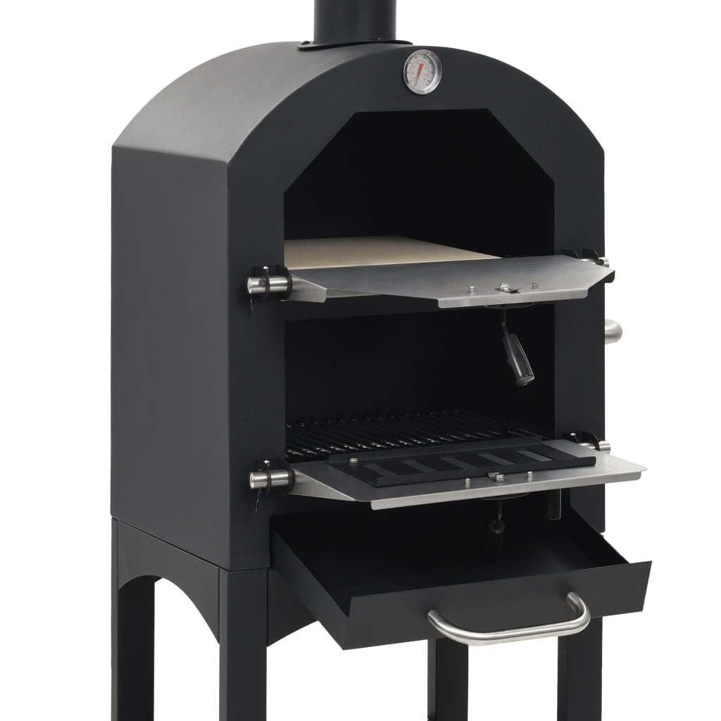Outdoor Pizza Oven Fired Garden BBQ Smoker Oven 12" Peel & Waterproof Cover