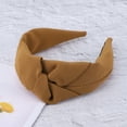 thumbnail image 6 of Unique Bargains 1 Pc Wide Tie Headbands for Women Caramel, 6 of 6