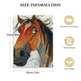 thumbnail image 2 of JRXY  Canvas Wall Art Cute Horse Pictures Painting Canvas Paintings Watercolor Horse Wall Art for Living Room Bathrooms Home Modern Office Decor Canvas Art Wall Decor 16x20 in, 2 of 5