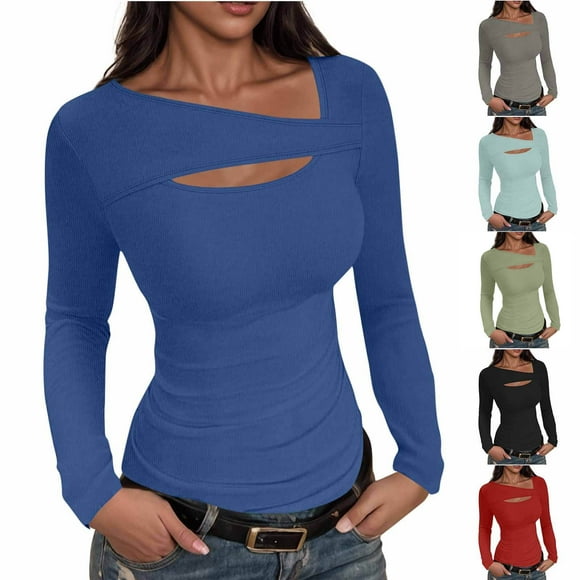 Sudaderas con capucha para mujer,Suéter informal de manga larga con aberturas para mujer, tejido de imitación de tela, cómodo para uso diario en casa, sopatenor