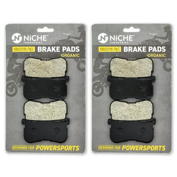 Niche Rear Brake Pad for Harley Davidson Freewheeler Organic Motorcycle 2 Pack 519-KPA2650D