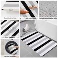 thumbnail image 6 of Black Grey Stripes Bath Mat 3 Piece Bathroom Rug Set, White Striped Vertical Modern Geometric Non Slip Bath Rug Contour Mat and Toilet Lid Cover, Absorbent Shower Mats Soft Bath Rugs and Mats Sets, 6 of 8