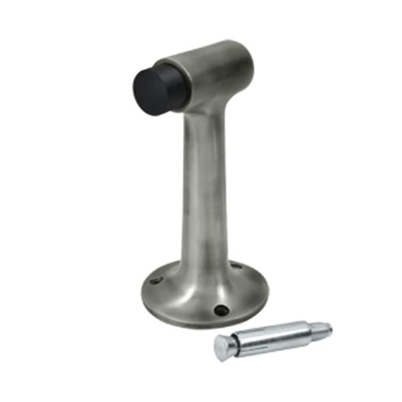 6 in. Heavy Duty Floor Mount Bumper, Antique Nickel - Solid