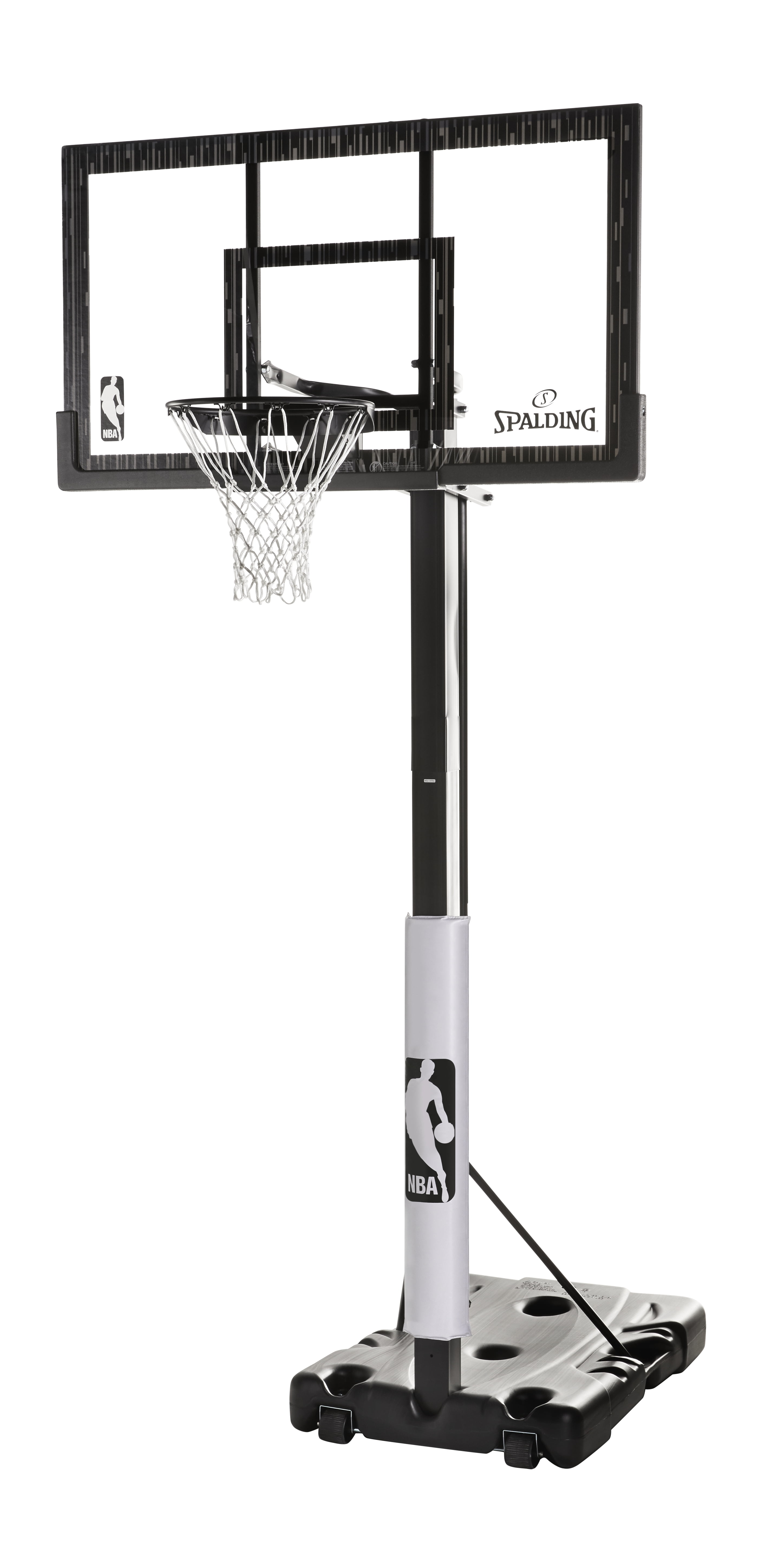 Spalding NBA 60 Inches Portable Basketball Hoop 68907T Acrylic Screw Jack New eBay