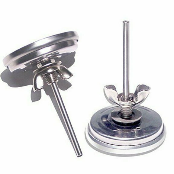 2pcs BBQ Thermometer 100-550℉ Barbecue Smoker Stainless Steel Reliable
