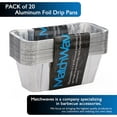 thumbnail image 4 of 20 Pack   Grease Cup Liners, Grease Catcher Liner, Aluminum Foil Drip Pan for 28 and 36 inch  Griddle, 4 of 8
