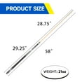 thumbnail image 5 of GSE Games & Sports Expert 58" 2-Piece Canadian Maple Hardwood Billiard Pool Cue Sticks for Men/Women, Great for House or Commercial/Bar Use (Several Colors Available), 5 of 9