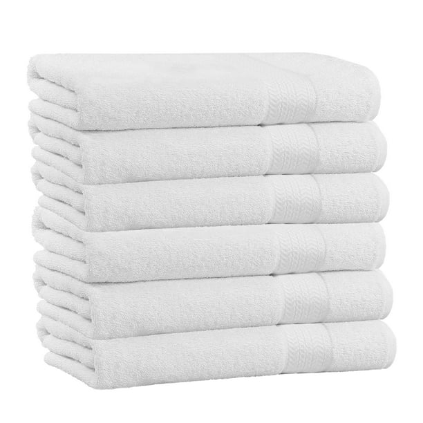 100% Cotton 6-Piece Towel Set - 6 Bath Towels Super Soft, High