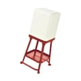 thumbnail image 4 of Cubo de basura creativo de patas altas, cubo de basura multifuncional con tapa, para dormitorio, Rojo, 4 of 9