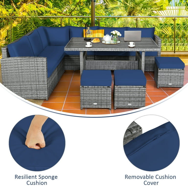 Sofa style dining set new arrivals