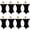 Black, variant on 8 Pack Cocktail Table Covers 32x43 Inch Fitted Stretch Spandex Square Corners White Table Cover High Top Cocktail Round Tablecloth for Party, Wedding, Birthday, Banquet(White)