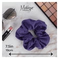 thumbnail image 5 of Motique Accessories Jumbo Cotton Scrunchie Hair Tie - Purple, 5 of 5