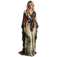 thumbnail image 1 of FSAGAE Regular Long Belted Kimono Robe, Print Swimsuit Cover Up, Boho Cardigan Sleepwear, Summer Beach Vacation Outfits Essentials Loungewear, Soft Spandex, XS-4XL for Choose (Women's & Women's Plus), 1 of 5