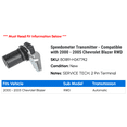 thumbnail image 2 of Speedometer Transmitter - Compatible with 2000 - 2005 Chevy Blazer RWD 2001 2002 2003 2004, 2 of 2