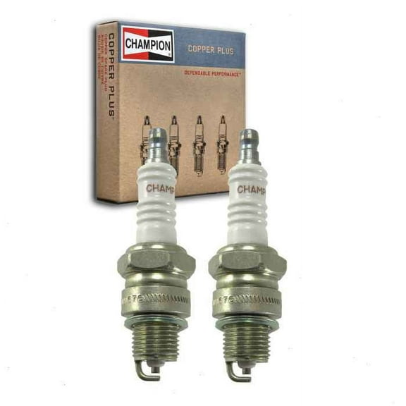 2 pc Champion 938M Copper Plus Spark Plugs for BPZ8HN10 BPZ8HS10 QL78YC Ignition Wire Secondary