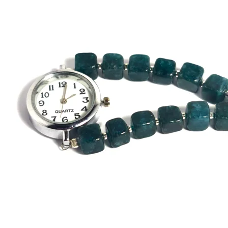 ROYALGEMSTONE Natural Stone Watch Wrist Watch for Women, Design Ethnic Gemstone Watch