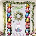 thumbnail image 6 of Happy Easter Door Banner 71x12 Inch Bunny Easter Door Porch Signs Eggs Rabbits Hanging Door Sign Welcome Hanging Flag for Wall Yard Garden Decor, 6 of 7
