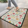 thumbnail image 4 of Pioneer Flower Floral Print Pattern Door Rugs,Washable Non Slip Door Mats Indoor,Decorative Door Mats,Entry Mat Indoor for Entrance,Bedroom,Kitchen,Bathroom,30"x17", 4 of 6