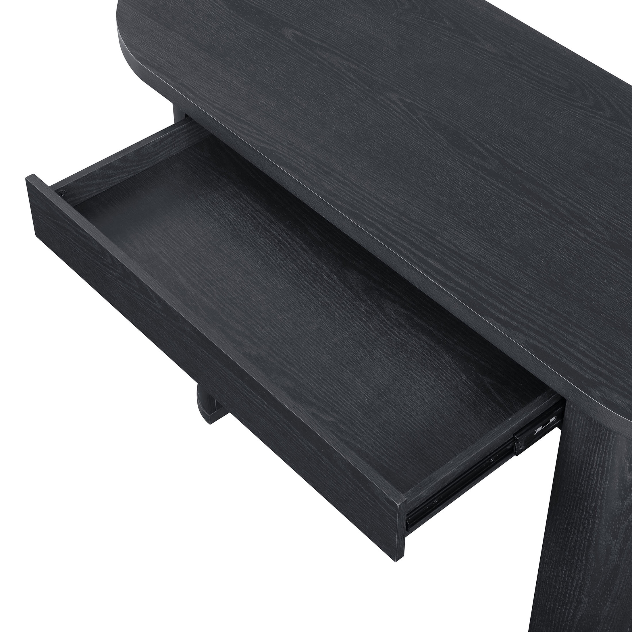 Better Homes & Gardens Juliet Oval Writing Desk, Rich Black Finish