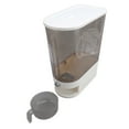 thumbnail image 1 of Rice Dispenser, 10 Kg Cereal Storage Bin Compact Grain Storage Container, Household Rice Dispenser Bucket with Lid and Cup, Food Grade PP Material, for Rice, Flour, Grains, 1 of 7