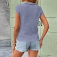 thumbnail image 5 of Womens Waffle Tank Top Sleeveless Henley Shirts 2026 Summer Loose Button Up V Neck Dressy Casual Tops Clothes,Light Purple S, 5 of 6