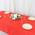 thumbnail image 2 of Efavormart Rectangle Tablecloth, 54"x96" Stain & Wrinkle Resistant Washable Table Cloth, Oblong Decorative Polyester Fabric Table Cover for Dining, Party, Wedding & Baby Shower- Red, 2 of 11