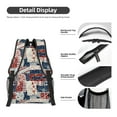 thumbnail image 4 of Yiaed Marine Sailing Print School Backpack College Backpack Daypacks for Students High School Spacious and Durable Daypack for Work and Travel-One Size, 4 of 6