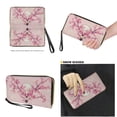 thumbnail image 4 of TSOVTHRID Skull Cherry Blossom Print Handbag and Wallet Set Womens Top Handle Handbag Satchel with Matching Wristlet Wallet Waterproof Leather Pink Tote Bag Shoulder Bag, 4 of 7