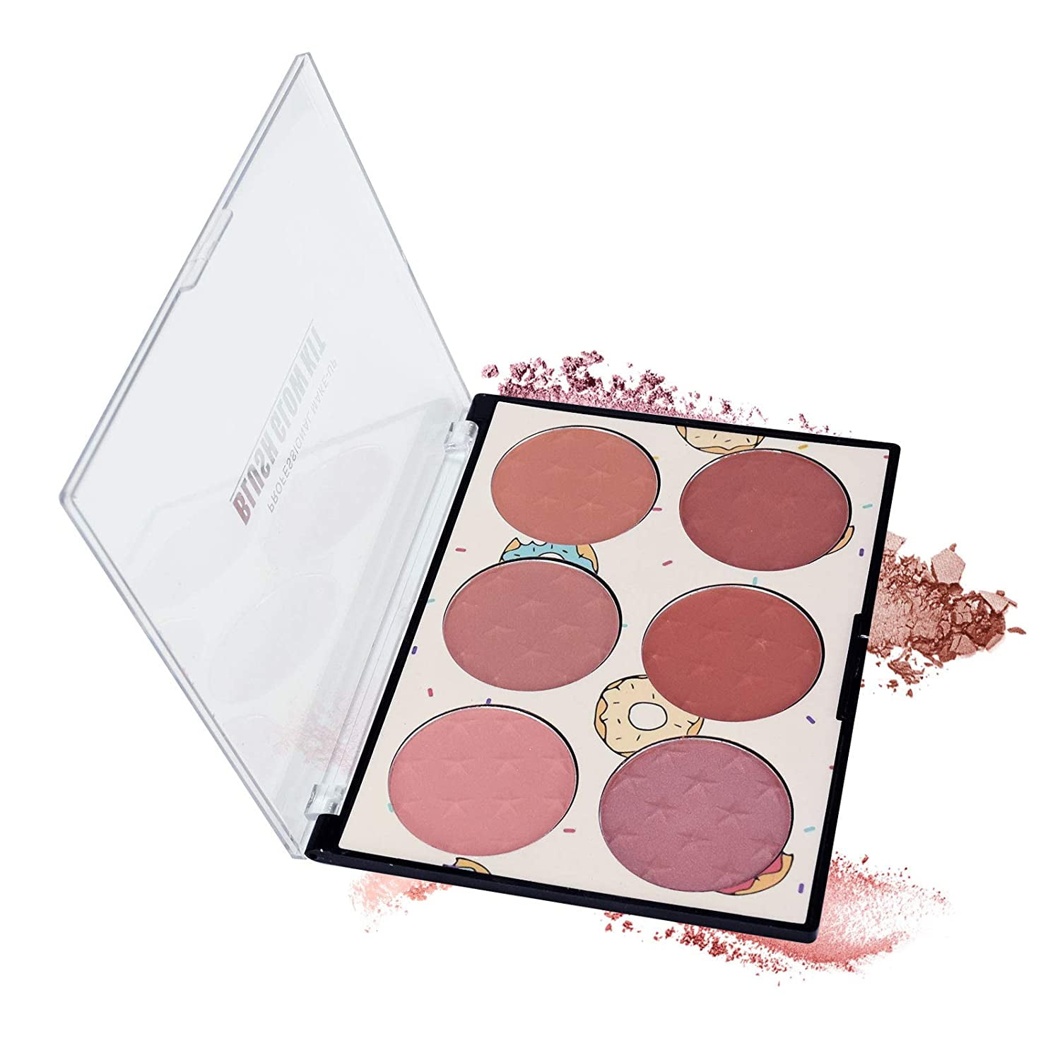 6 Colors Face Blush Palette,Light Luxury Blush Palette Matte Blush