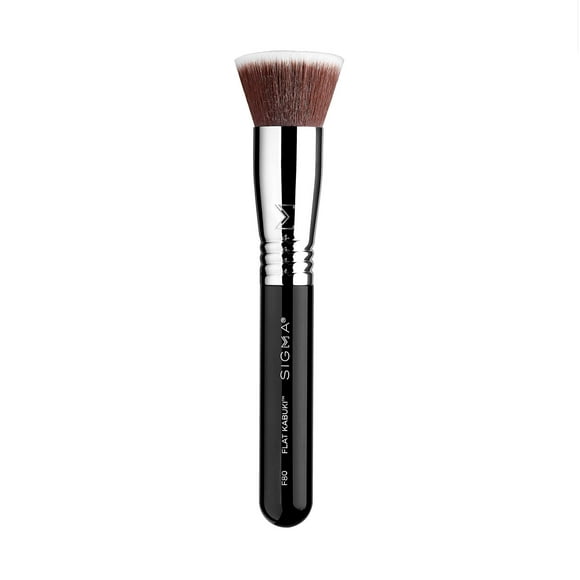Sigma Beauty F80 Flat Kabuki Brush – Flat Top Kabuki Foundation Brush and Professional Grade Makeup Brush with Ultra-Soft Fibers for Blending Liquid & Cre