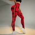 thumbnail image 2 of UTSJKR Tie Dye Sexy Leggings for Women High Waist Yoga Pants, Scrunch Butt Lifting Elastic Tights Fashion Side Cut Out Yoga Pants Red S, 2 of 7