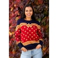 thumbnail image 2 of Adult Wonder Woman Dark Blue Ugly Christmas Sweater, 2 of 6