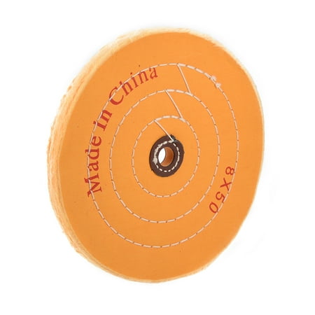 

Uxcell 0.63 8-Inch Buffing Wheel Polishing for Bench Grinder Tools Arbor Hole Cotton Orange