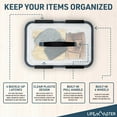 thumbnail image 3 of Lifemaster Stackable Storage Box Set - 6 Pieces 32 Quarts Multi-purpose, Space-Efficient Stackable Storage Boxes with Nestable Design, Secure Latches, Easy-Move Wheels & Pull-Out Base - Clear, 3 of 9
