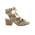 thumbnail image 5 of Penny Loves Kenny Serge Women Lace Up Sandal In Natural Faux Snake, 5 of 6